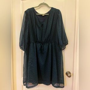 Navy blue long sleeved dress in XXL Old Navy